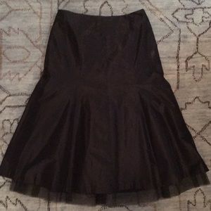 Size 6 Black tie Silk/tulle Skirt